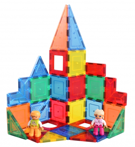 Free Play 150 PCS Wholesale Plastic block sets toys magnetic tiles building blocks