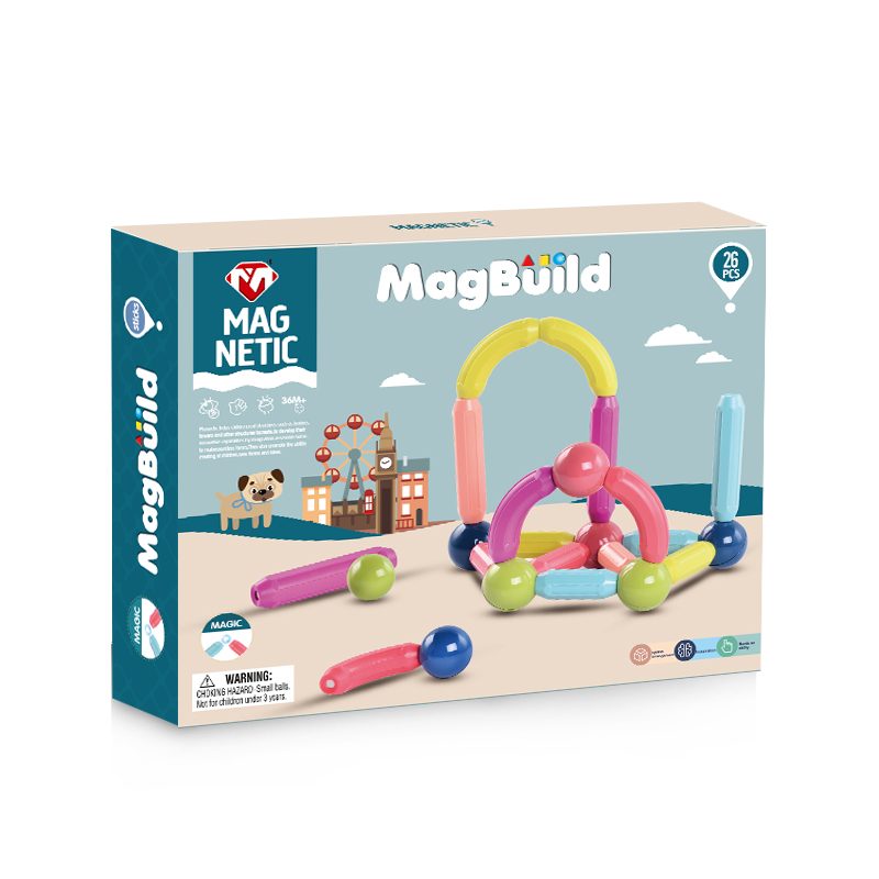 magnetic balls and rods building blocks