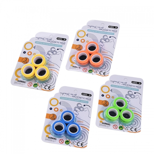 Hot Selling Sensory Toys Magnetic Finger Ring Spinners FinGear