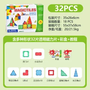Color Window Magnetic Tiles
