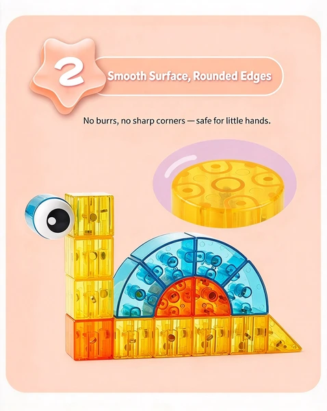 Detailed images of the magnetic blocks