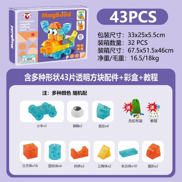 Magnetic Cube Blocks Configuration